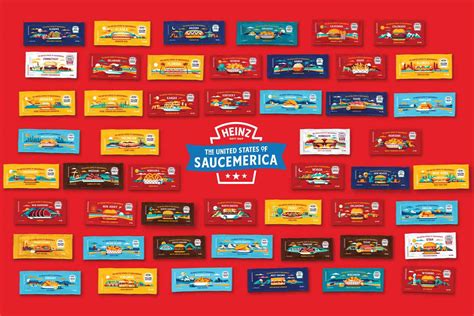 heinz 50 states sauces|Heinz is Releasing Sauce Packets Featuring All 50。